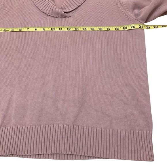 Eddie Bauer Shawl Neck Sweater Women’s XL Lavender Fall Winter Outdoor Casual - Picture 5 of 6